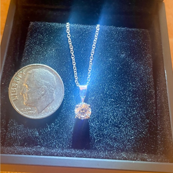 NWT .5 Carat 14K Gold Lab-Grown Diamond Solitaire Pendant. IGI Certified. - Picture 3 of 6